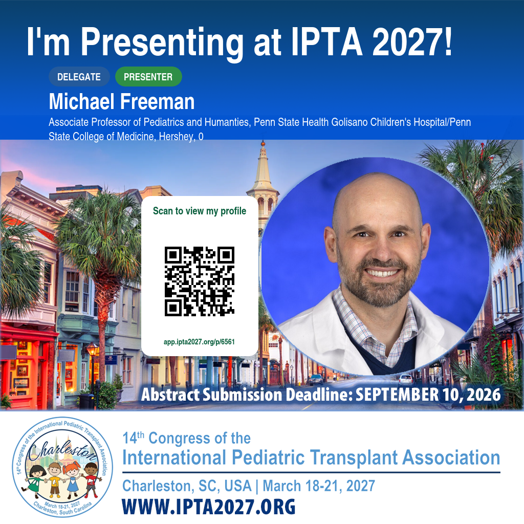 Let's Meet card for Michael Freeman